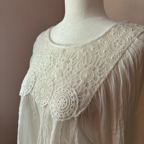 GAP Long Sleeve Peasant Top - Picture 2 of 7